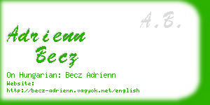 adrienn becz business card